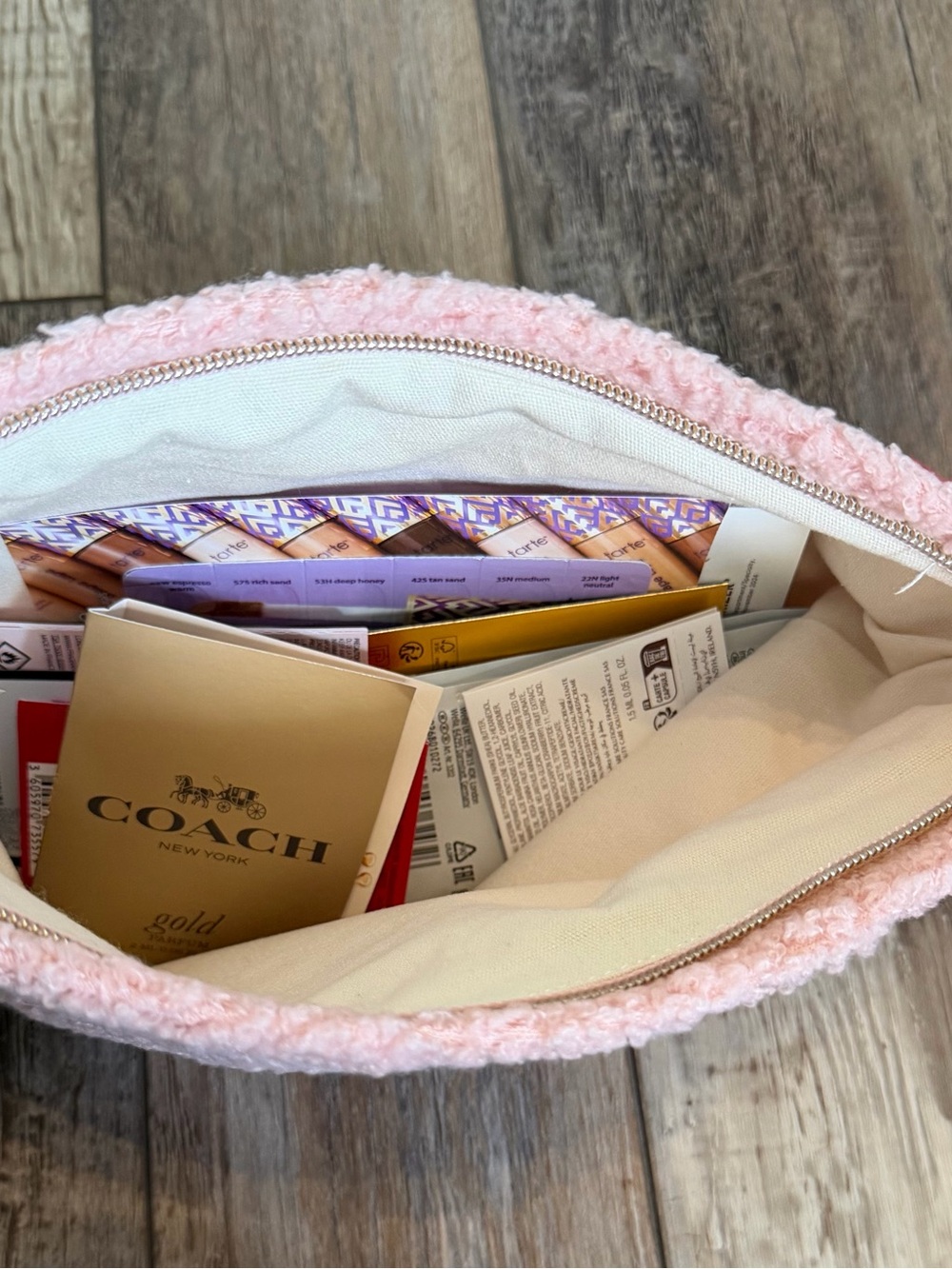 New Ulta Fuzzy Pink “Teddy Bear” Makeup Bag